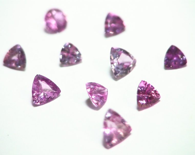 Pink Sapphire Trilliant Cut Natural Genuine Gemstones from Sri Lanka GPG398 - Image 8