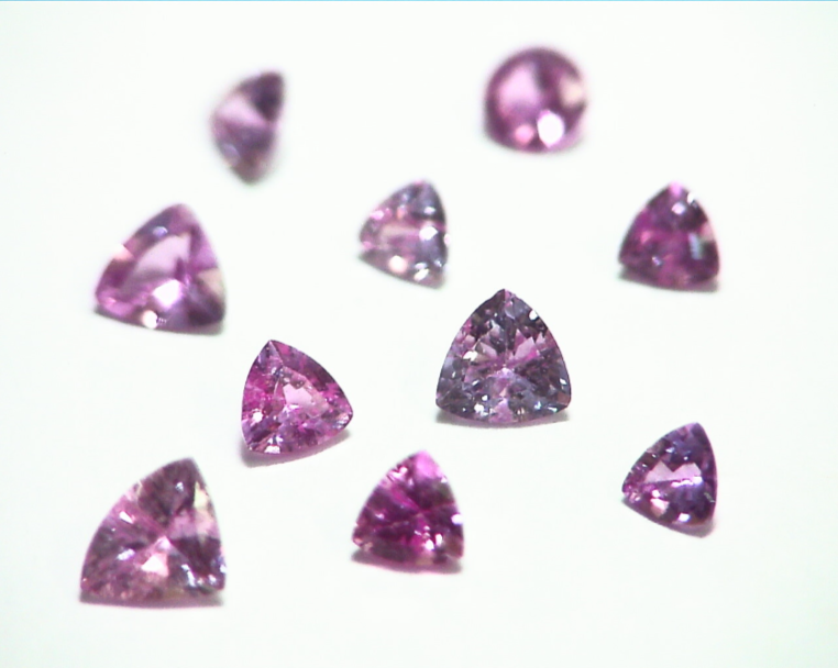 Pink Sapphire Trilliant Cut Natural Genuine Gemstones from Sri Lanka GPG398 - Image 7