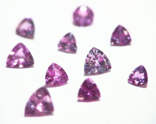 Pink Sapphire Trilliant Cut Natural Genuine Gemstones from Sri Lanka GPG398 - Image 6