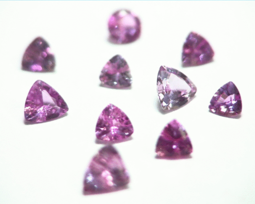 Pink Sapphire Trilliant Cut Natural Genuine Gemstones from Sri Lanka GPG398 - Image 4