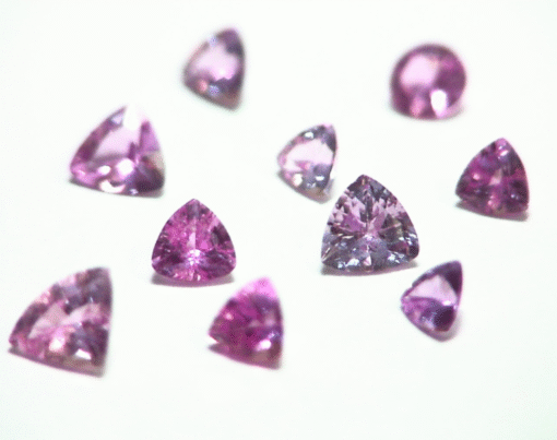 Pink Sapphire Trilliant Cut Natural Genuine Gemstones from Sri Lanka GPG398 - Image 3