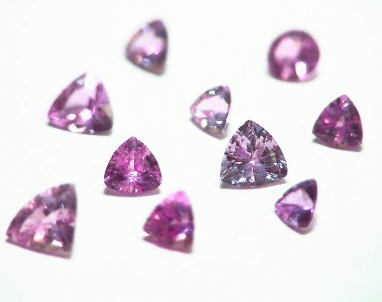 Pink Sapphire Trilliant Cut Natural Genuine Gemstones from Sri Lanka GPG398 - Image 3