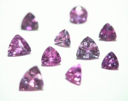 Pink Sapphire Trilliant Cut Natural Genuine Gemstones from Sri Lanka GPG398 - Image 2