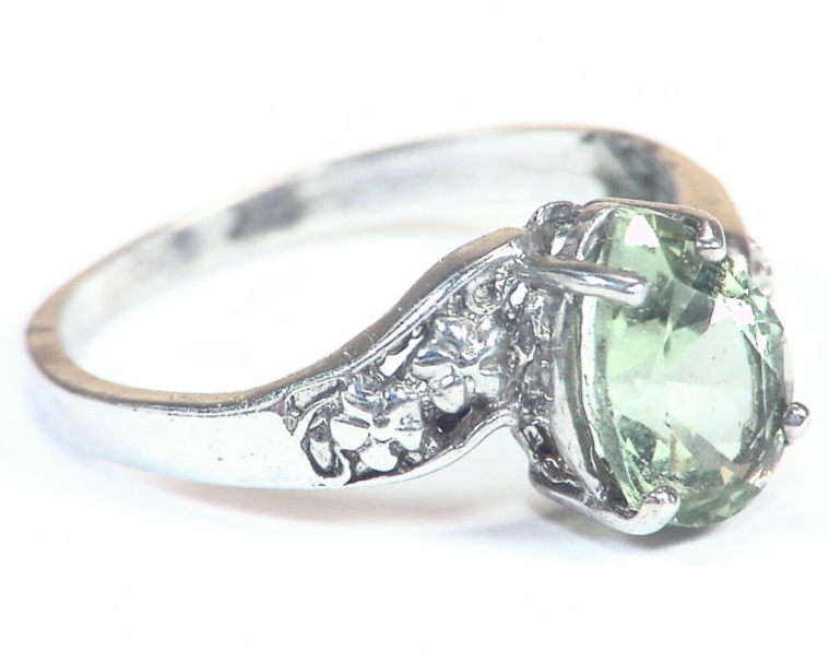 Prezierlite Natural Genuine Gemstone Sterling Silver Ring RSS,553 - Image 7