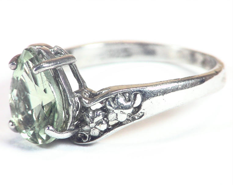Prezierlite Natural Genuine Gemstone Sterling Silver Ring RSS,553 - Image 6