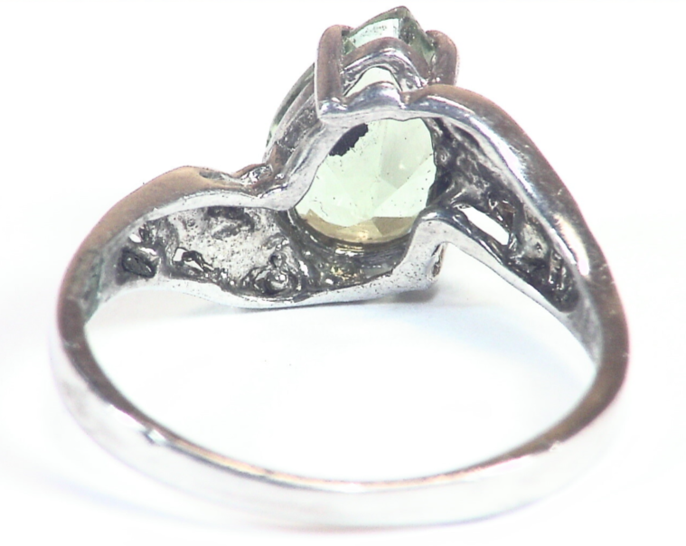 Prezierlite Natural Genuine Gemstone Sterling Silver Ring RSS,553 - Image 5