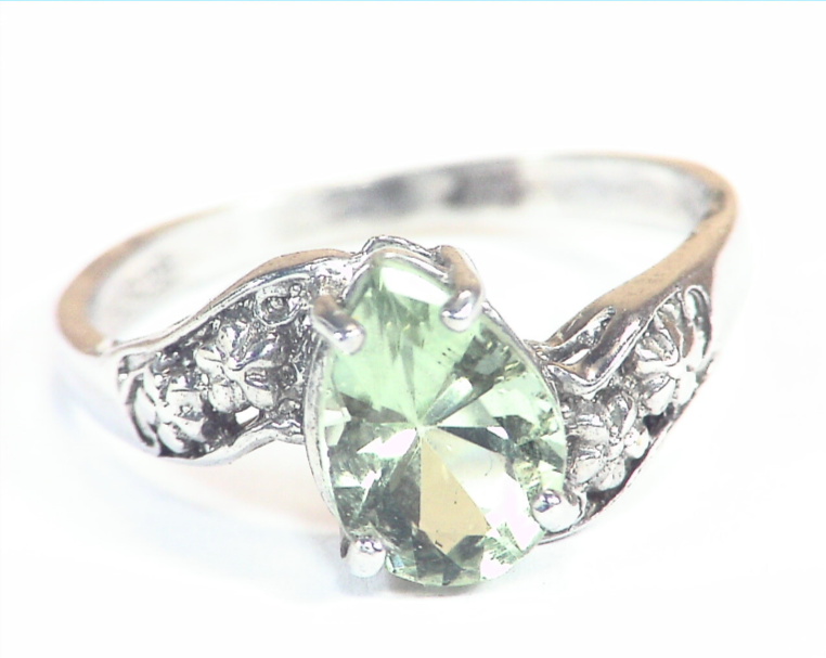 Prezierlite Natural Genuine Gemstone Sterling Silver Ring RSS,553 - Image 4