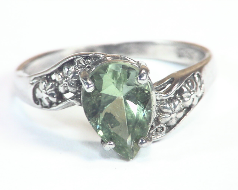 Prezierlite Natural Genuine Gemstone Sterling Silver Ring RSS,553 - Image 2