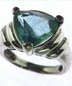 QUARTZ (Blue color) IN A STERLING SILVER RING, SIZE (CUSTOMIZABLE) RSS250