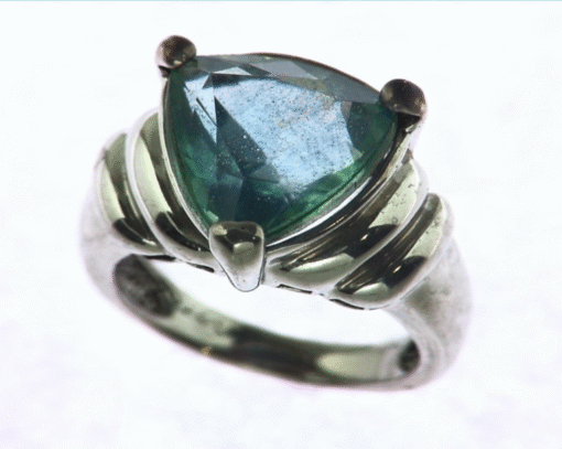 QUARTZ (Blue color) IN A STERLING SILVER RING, SIZE (CUSTOMIZABLE) RSS250