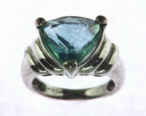 QUARTZ (Blue color) IN A STERLING SILVER RING, SIZE (CUSTOMIZABLE) RSS250 - Image 8