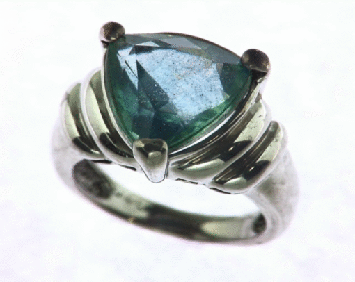 QUARTZ (Blue color) IN A STERLING SILVER RING, SIZE (CUSTOMIZABLE) RSS250 - Image 7