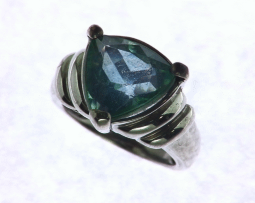 QUARTZ (Blue color) IN A STERLING SILVER RING, SIZE (CUSTOMIZABLE) RSS250 - Image 3
