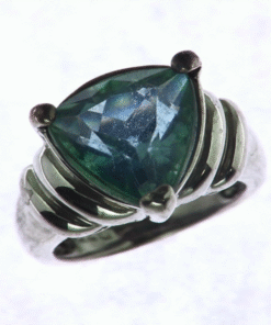 Alternative view of QUARTZ (Blue color) IN A STERLING SILVER RING, SIZE (CUSTOMIZABLE) RSS250