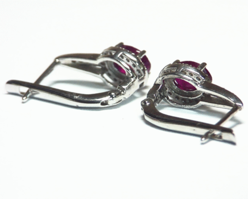 Ruby Natural Genuine Matching Gemstone Sterling Silver Earring ESS788 - Image 7