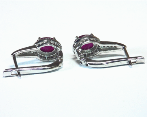 Ruby Natural Genuine Matching Gemstone Sterling Silver Earring ESS788 - Image 6