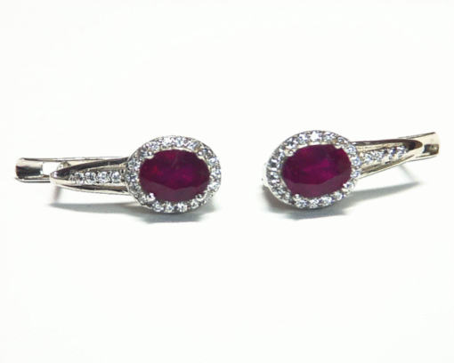 Ruby Natural Genuine Matching Gemstone Sterling Silver Earring ESS788 - Image 4