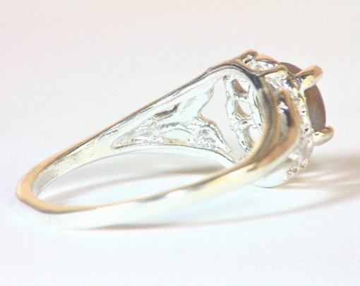 Star Sapphire Natural Genuine Gemstone in Starling Silver Lady,s Ring RSS,1097 - Image 5