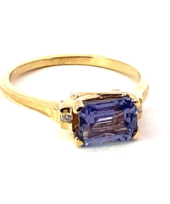 Tanzanite 14 KT Natural Genuine Gemstone Lady's Ring RFK,521