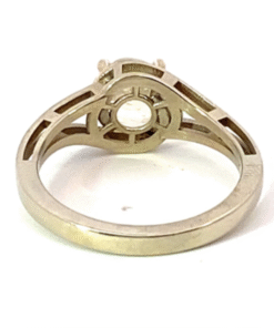 Alternative view of Yellow Sapphire Natural Genuine Gemstone 14 KT White Gold Lady's Ring RFK510
