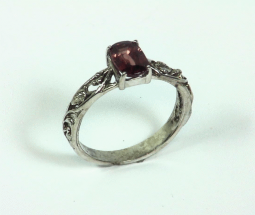 Zercon (brown) set in Sterling Silver Ring Genuine,RSS,692 - Image 4