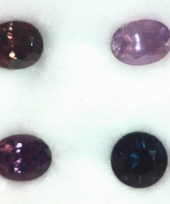 Alternative view of Zircon (brown) Natural Genuine Gemstones and Pink Spinel 3.85 CT GSG750