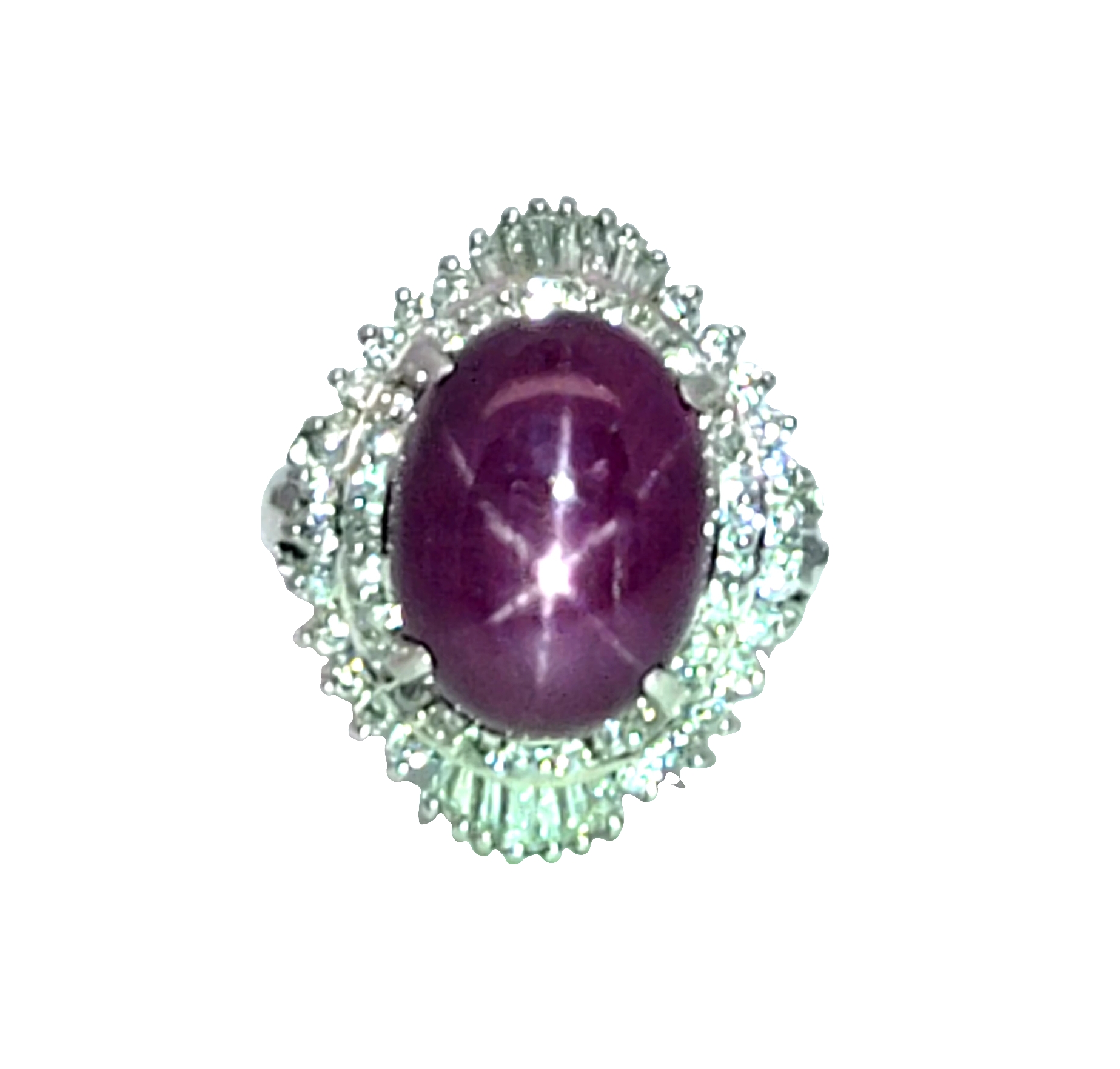 Star Ruby GIA 12.28 Ct Diamond Engagement Ring RFK165