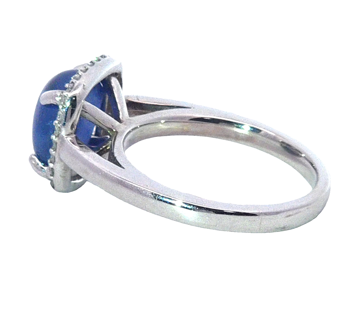 Blue Star Sapphire Natural Genuine Gemstone GIA,14 KT Gold Gents Ring RFK,569 - Image 4