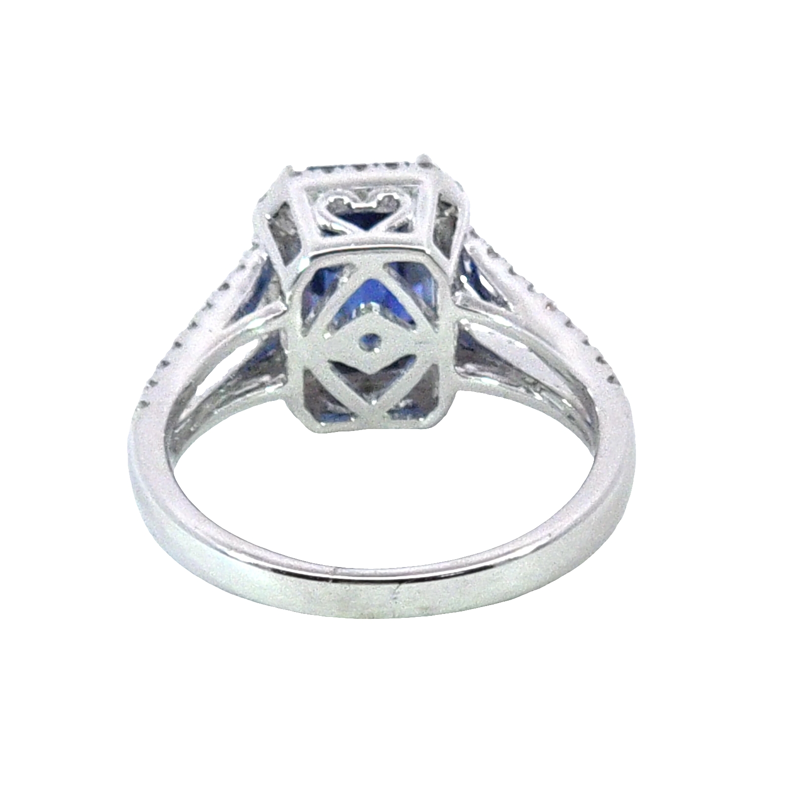 Blue Ceylon Sapphire No Heat GIA Engagement Ring 18kt Lady's Ring RFK,640 - Image 7