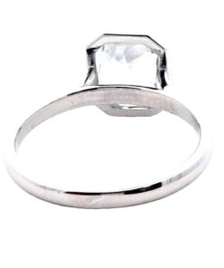 Alternative view of White Sapphire Natural Genuine Gemstone 14 KT White Gold Ring RFG,650