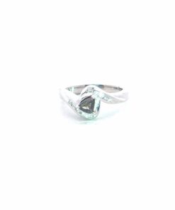 Alexandrite Natural Genuine Gemstone Diamond 14KT White Gold Lady's Ring RFK,629