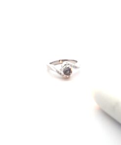 Alternative view of Alexandrite Natural Genuine Gemstone Diamond 14KT White Gold Lady's Ring RFK,629