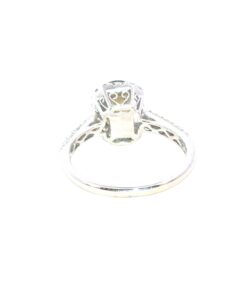 Alternative view of Alexandrite Natural Genuine Gemstone Diamond 14KT White Gold Lady's Ring RFK,643