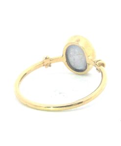 Alternative view of Star Sapphire Natural Genuine Gemstone Yellow Gold Lady's Ring H179