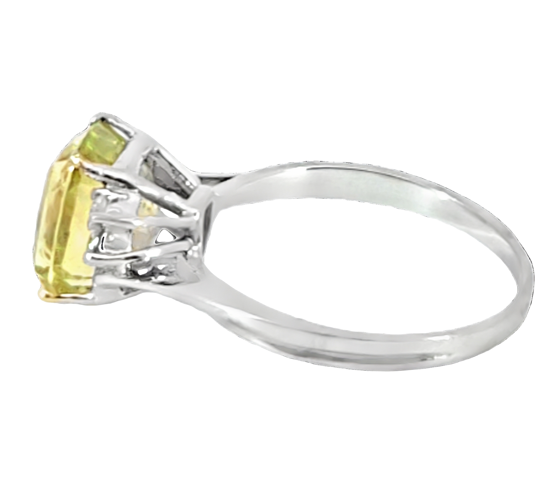 Chrysoberyl, Diamond Natural Genuine Gemstones White Gold Ring RFK,562 - Image 7