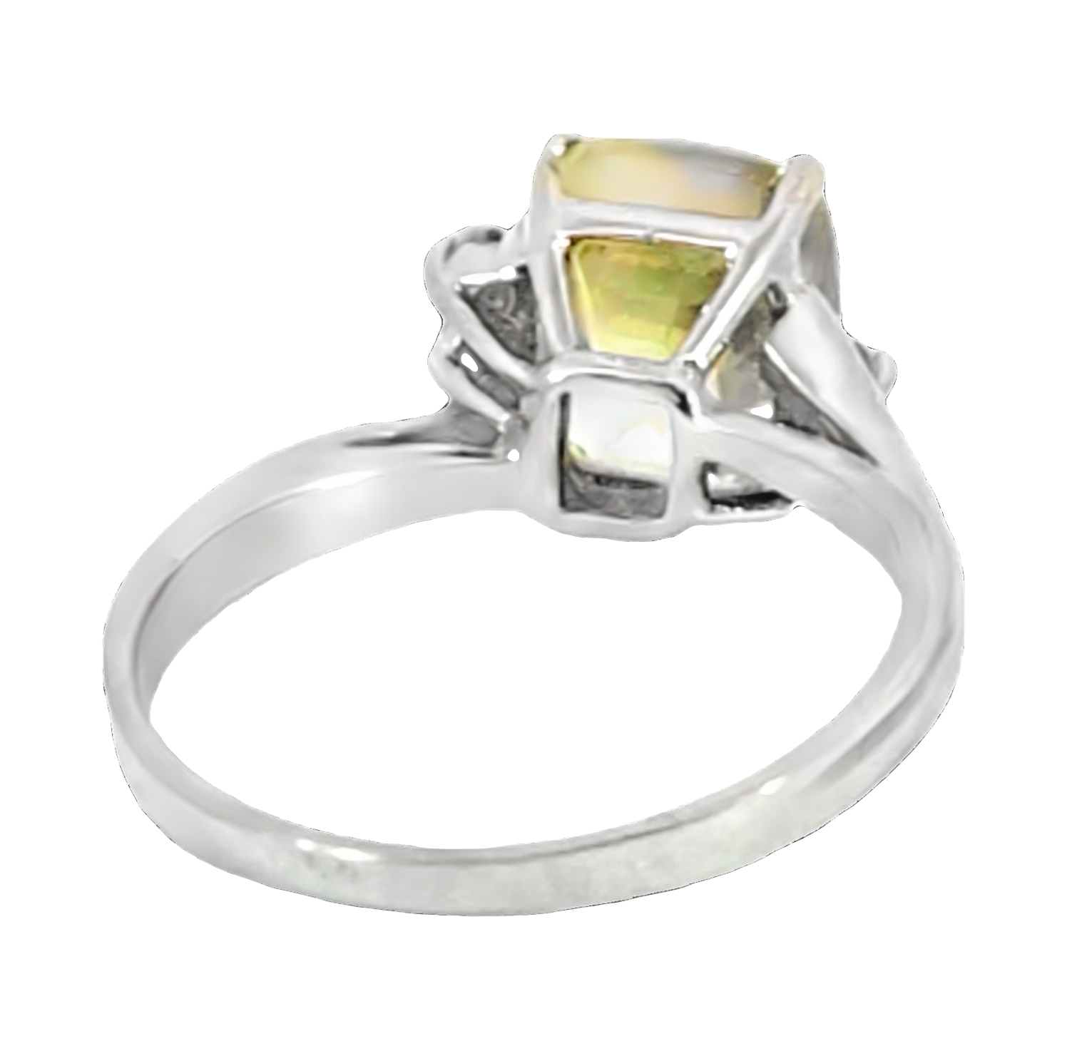 Chrysoberyl, Diamond Natural Genuine Gemstones White Gold Ring RFK,562 - Image 6