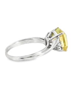 Alternative view of Chrysoberyl, Diamond Natural Genuine Gemstones White Gold Ring RFK,562